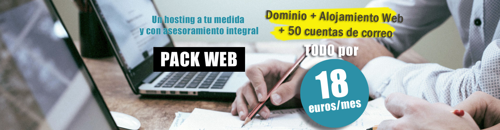 Pack Web+hosting+dominio .es